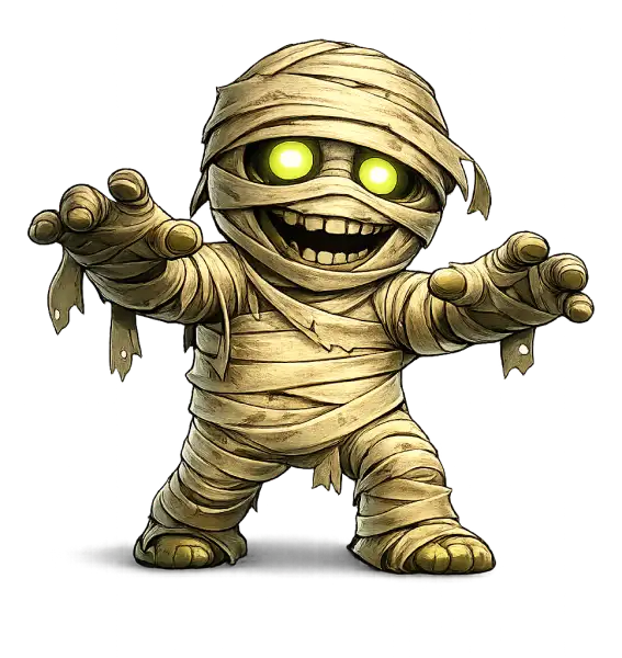 Spookino mummy mascot